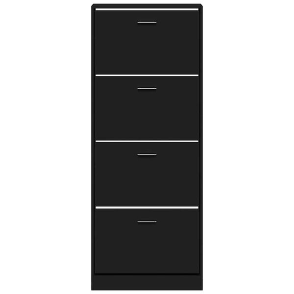 vidaXL Botn&iacute;k čierny 59x17x150 cm spracovan&eacute; drevo