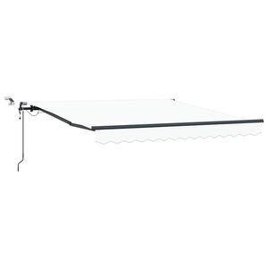 vidaXL Sklopn&aacute; mark&iacute;za Biela 350 x 250 cm Polyester