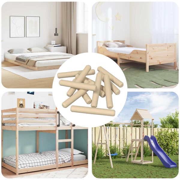 vidaXL Dreven&eacute; kol&iacute;ky 12000 pcs Hned&aacute; Dreven&yacute; mas&iacute;v