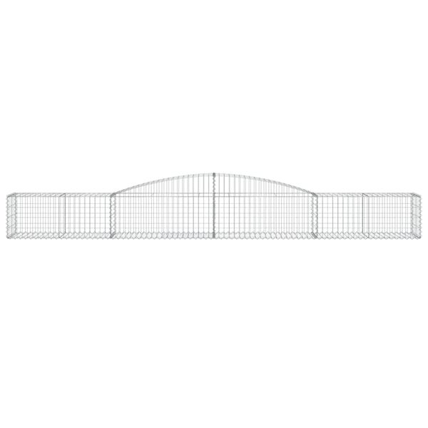 vidaXL Oblúkový gabionový kôš 4 ks 400x50x40/60 cm pozinkované železo