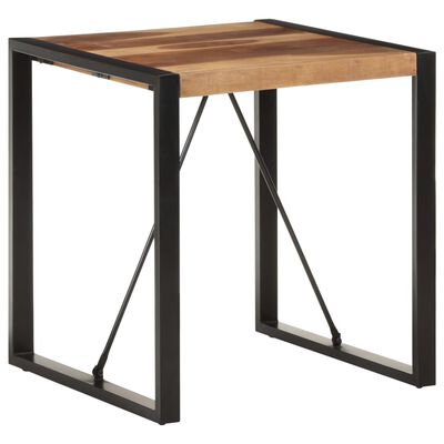vidaXL Jedálenský stôl 70x70x75 cm akáciové drevo so sheeshamovou úpravou