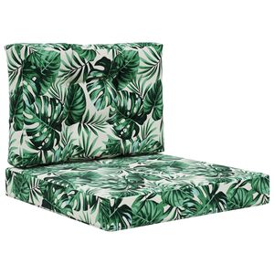 vidaXL Vank&uacute;&scaron; na vonkaj&scaron;iu pohovku Polyester Vzor s listami 60 x 60 cm