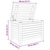 vidaXL Úložný box s vekom RANA 80x49x54 cm borovicový masív