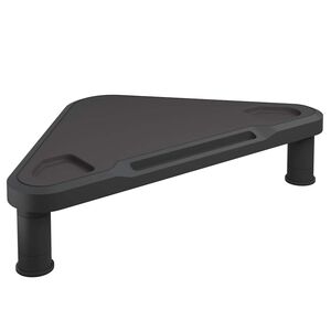 vidaXL Rohov&yacute; stojan na monitor čierny 49x28x10,5 cm