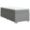 vidaXL Boxspring posteľ s matracom bledosiv&yacute; 100x200 cm l&aacute;tka