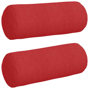 vidaXL Podložkov&eacute; vank&uacute;&scaron;e 2 pcs Červen&aacute; &Oslash; 15 x 40 cm l&aacute;tka