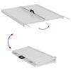 vidaXL Ramp for wheelchair 270 kg Strieborn&aacute; 92 x 73 x 5 cm Hlin&iacute;k