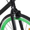 vidaXL Bicykel s pevn&yacute;m prevodom čierno-zelen&yacute; 700c 59 cm