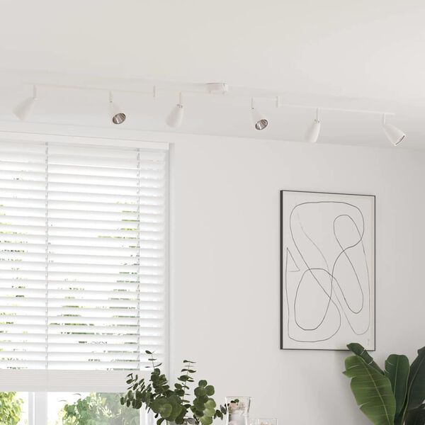 vidaXL Stropn&eacute; bodov&eacute; svetlo so bodmi Biela 25.5 x 8 x 16 cm Kov