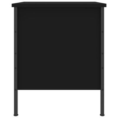 vidaXL Nočný stolík čierny 40x42x50 cm kompozitné drevo