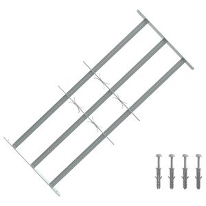 Nastaviteľn&aacute; bezpečnostn&aacute; okenn&aacute; mreža s 3 priečkami 700-1050 mm