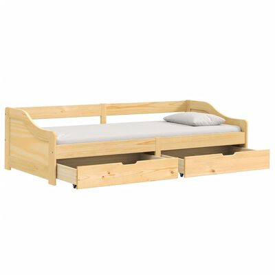 vidaXL Denná posteľ s 2 zásuvkami IRUN 90x200cm masívna borovica