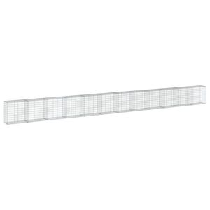 vidaXL Gabi&oacute;nov&yacute; k&ocirc;&scaron; s krytom 1200x50x100 cm pozinkovan&eacute; železo
