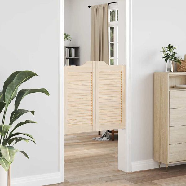 kr&iacute;dlov&eacute; dvere vidaXL s žal&uacute;ziov&yacute;m dizajnom 1 p&aacute;r z mas&iacute;vneho dreva