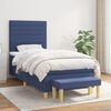 vidaXL Boxspring posteľ s matracom modr&aacute; 100x200 cm l&aacute;tka