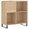 vidaXL Skrinka na platne dub sonoma 84,5x38x48 cm kompozitn&eacute; drevo