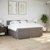 vidaXL Boxspring posteľ s matracom sivohned&yacute; 200x200 cm l&aacute;tka