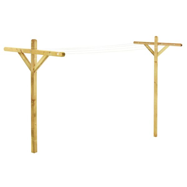 vidaXL Stojany na prádlo 2 ks 120x170 cm impregnované borovicové drevo