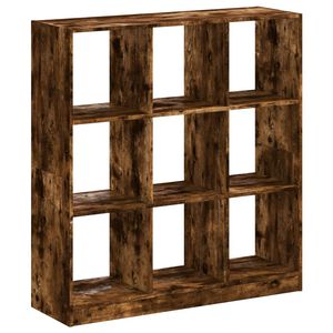 vidaXL Knižnica dymov&yacute; dub 102x32x108 cm kompozitn&eacute; drevo
