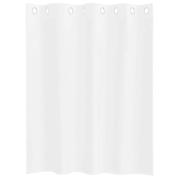 vidaXL Voile z&aacute;clona so z&aacute;clonami 2 pcs Biela 140 x 140 cm Polyester