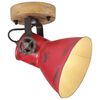vidaXL N&aacute;stenn&aacute; lampa 25 W &scaron;muhovan&aacute; červen&aacute; 11,5x11,5x25 cm E27