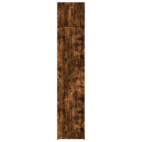 vidaXL Úložná skrinka dymový dub 45x42,5x225 cm kompozitné drevo