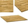 vidaXL Stolov&aacute; doska dubov&eacute; drevo &scaron;tvorcov&aacute; 23 mm 80x80 cm