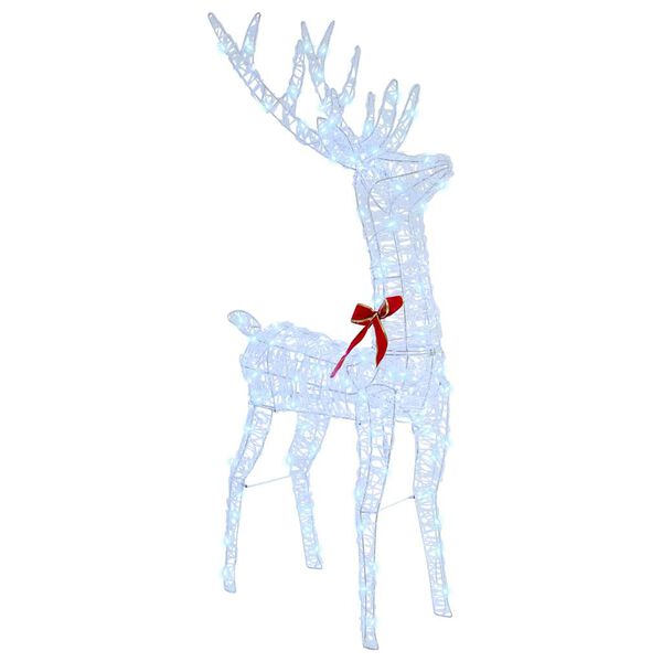 vidaXL Sob s sane s 200 LED-i Studená biela 70 x 26 x 128,5 cm Akryl