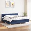 vidaXL Boxspring posteľ s matracom modr&aacute; 200x200 cm l&aacute;tka