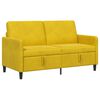vidaXL Sofa s &uacute;ložn&yacute;m priestorom Žlt&aacute; 152 x 78 x 87 cm Polyester