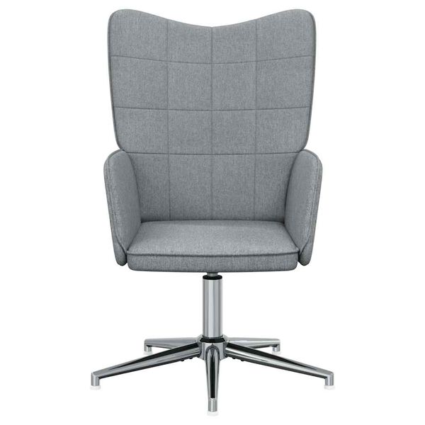 vidaXL Relaxačn&eacute; kreslo, svetlosiv&eacute;, l&aacute;tka