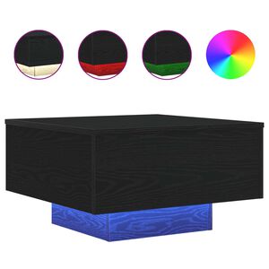 vidaXL Konferenčn&yacute; stol&iacute;k Čierny dub 55 x 55 x 31 cm Kompozitn&eacute; drevo