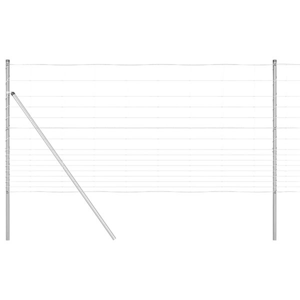 vidaXL Stĺp na plot. Zinkovan&yacute; 25 x 1,2 m Oceľ