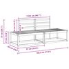 vidaXL Vonkaj&scaron;ia koncov&aacute; pohovka 2 Kus Pr&iacute;rodn&aacute; 182,5 x 63 x 73 cm