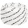 vidaXL Viac&uacute;čelov&eacute; &uacute;žitkov&eacute; lano 20 mm 50 m Biela Polyester