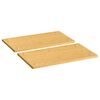 vidaXL Pokr&yacute;vky na spor&aacute;k 2 ks 50x28x1,5 cm bambus