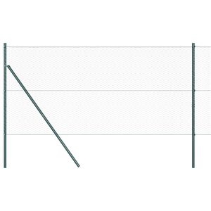 vidaXL Hexagon&aacute;lny plotov&yacute; z&aacute;klad 100 x 1,5 m PVC potiahnut&aacute; oceľ