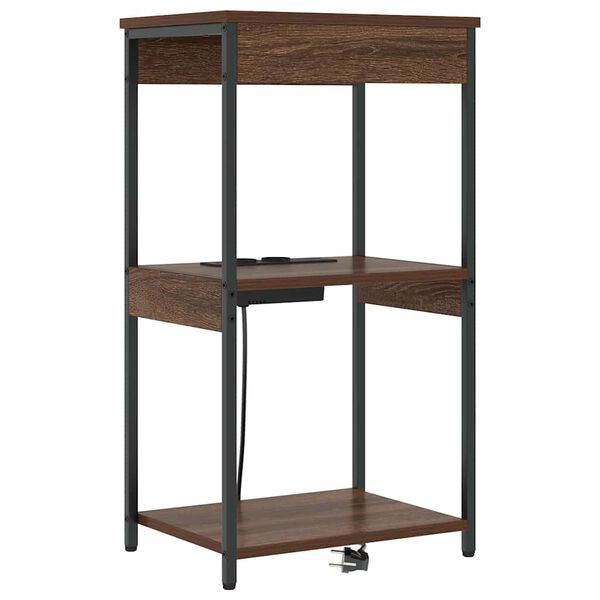 vidaXL Nočn&yacute; stol&iacute;k Hned&yacute; dub 41 x 31 x 76 cm Kompozitn&eacute; drevo