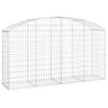 vidaXL Obl&uacute;kov&yacute; gabionov&yacute; k&ocirc;&scaron; 200x50x100/120 cm pozinkovan&eacute; železo