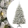 vidaXL Umel&yacute; vianočn&yacute; stromček 180 cm 300 LED Tepl&aacute; biela PVC a oceľ