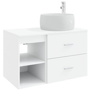 vidaXL Sada k&uacute;peľňov&eacute;ho n&aacute;bytku 2 ks Biela Kompozitn&eacute; drevo