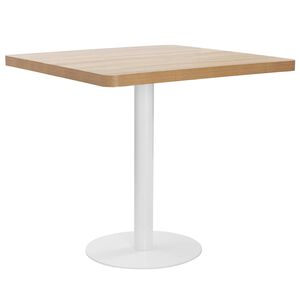 vidaXL Bistro stol&iacute;k svetlohned&yacute; 80x80 cm MDF