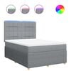 vidaXL Boxspring posteľ s matracom svetlosiv&aacute; 100x200 cm l&aacute;tka