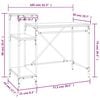 vidaXL Stôl s policami dub sonoma 105x50x90 cm spracované drevo železo