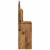 vidaXL toaletný stolík so zrkadlom Old Wood 96x39x142 cm