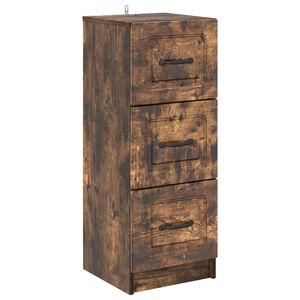 vidaXL Z&aacute;suvkov&yacute; kabinet Dymov&yacute; dub 33 x 34,5 x 87 cm Kompozitn&eacute; drevo