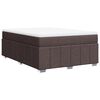 vidaXL Boxspring posteľ s matracom tmavohned&aacute; 160x200 cm l&aacute;tka