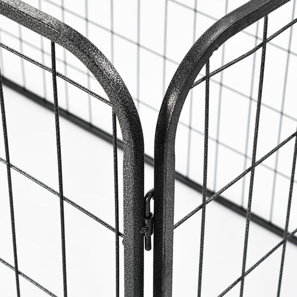 vidaXL Odoln&aacute; ohr&aacute;dka pre psov čierna 120x80x70 cm oceľov&aacute;