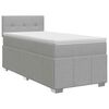 vidaXL Posteľ boxspring s matracom Svetlosiv&aacute; 90 x 190 cm L&aacute;tka