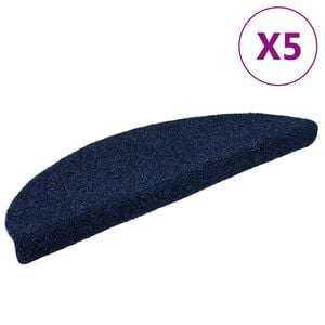 vidaXL Schodov&eacute; rohože, samolepiace, 5 ks, 56x17x3 cm, n&aacute;morn&iacute;cke, polkruhov&eacute;